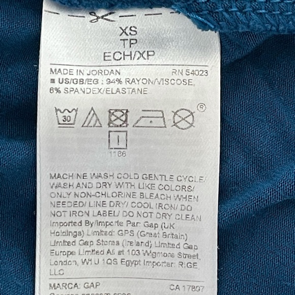 Gap Luxe Teal Long Sleeve tee - Picture 7 of 7